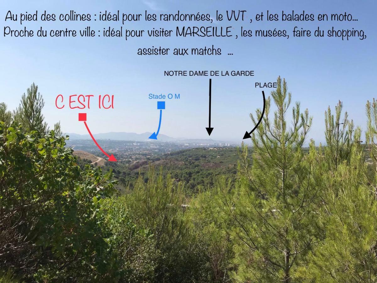 Chambre d hôtes AU CŒUR DES OLIVIERS Marselha Exterior foto